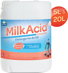 MILKACID 5 LT MILKPARTS DETERG. ACIDO (PASTA LIVRE)