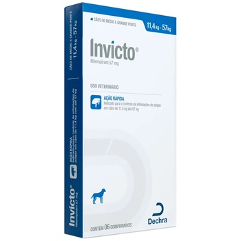 INVICTO 57 MG 6 CP - 11,4 KG ATÉ 57 KG